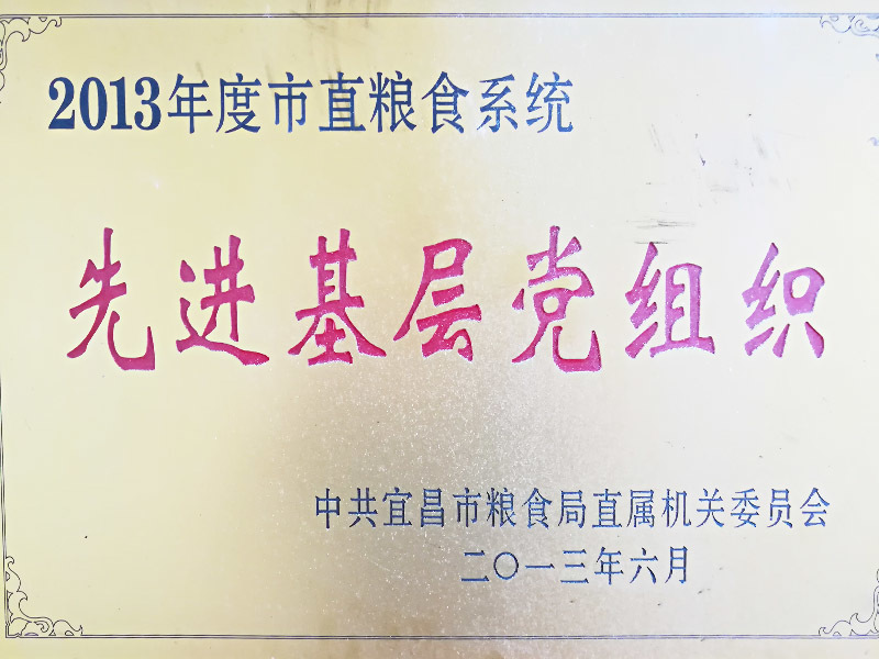 2013年度市直粮食系统先进基层党组织