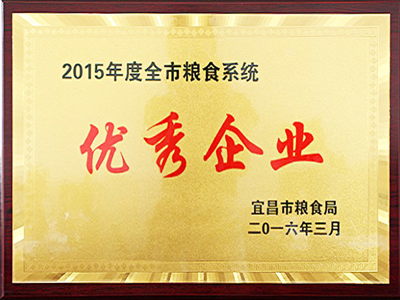 2015年度全市粮食系统优秀企业