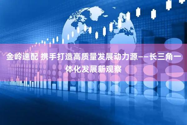 金岭速配 携手打造高质量发展动力源——长三角一体化发展新观察